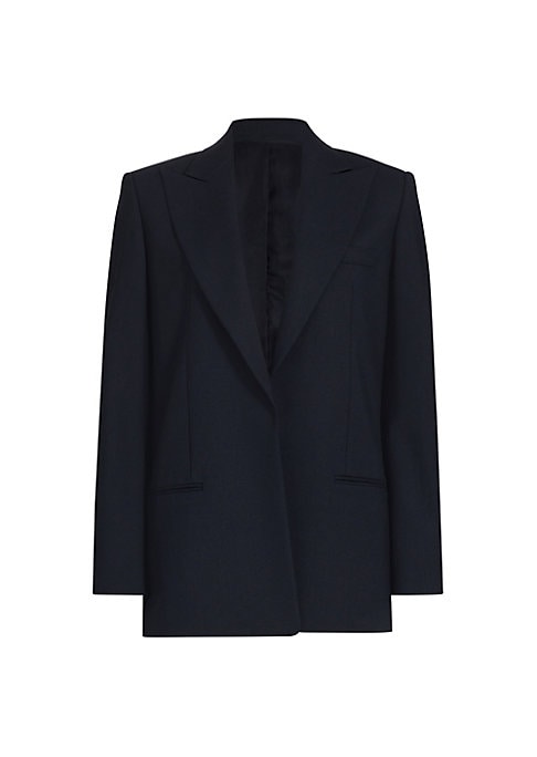 Chic Boxy Wool Blazer