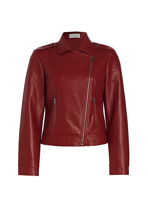 Edgy Faux Leather Jacket
