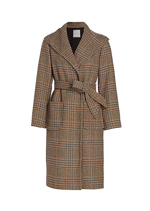 Plaid Wrap Coat Delight