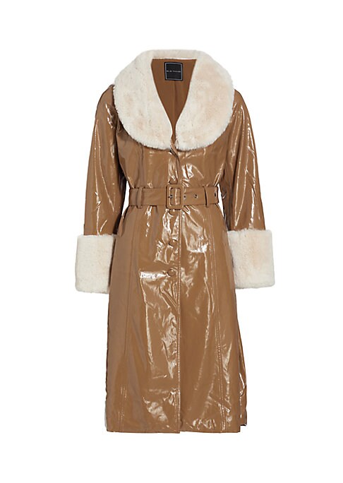 Faux Fur Glam Trench