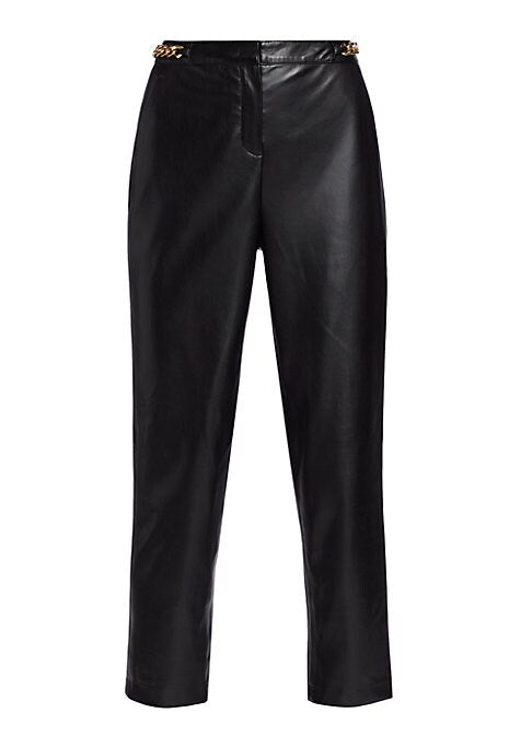 Chic Chain-Trimmed Trousers