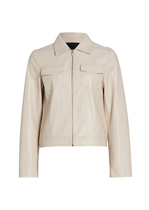 Chic Faux Leather Jacket