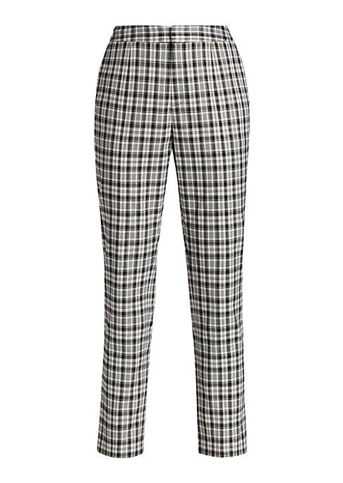 Chic Cropped Plaid Pants