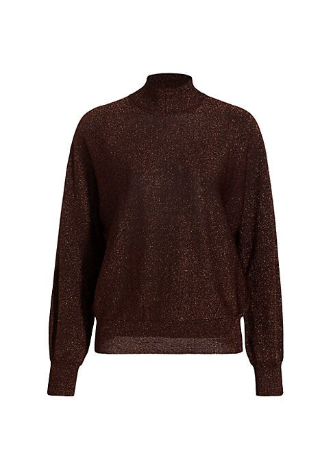 Sparkling Mock Turtleneck Sweater