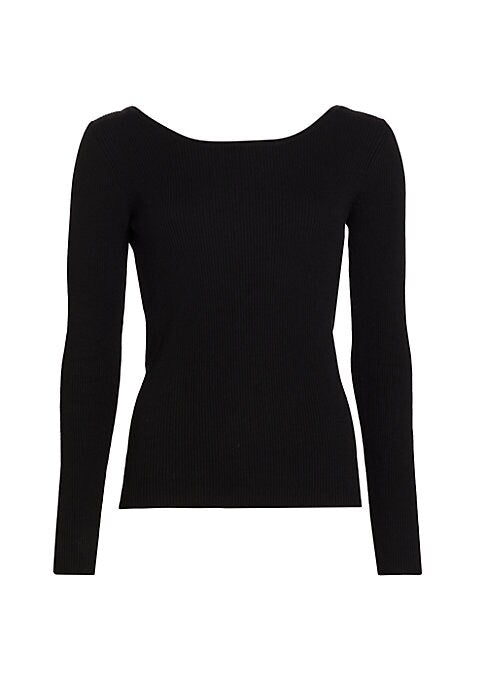 Chain-Back Knit Top