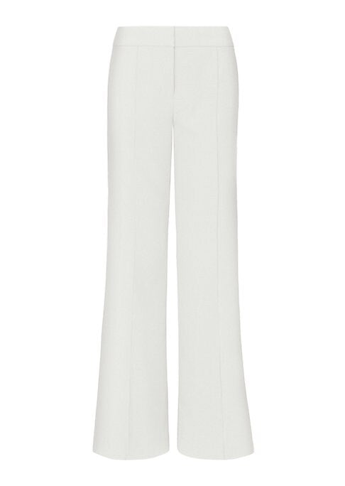 Flared Pintuck Trousers
