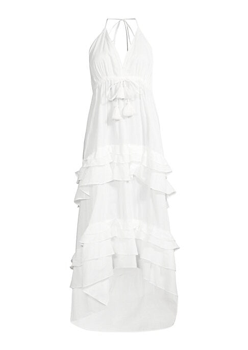 Tassel Tie Ruffle Dress