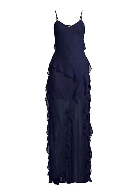 Cascade Ruffle Maxi Dress