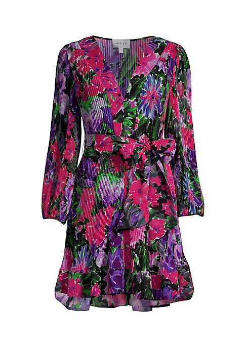 Floral Pleated Minidress