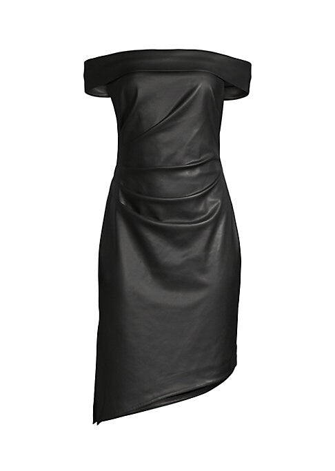 Chic Vegan Leather Dress