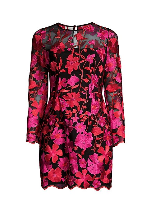 Floral Mesh Charm Dress