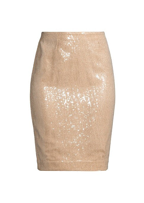 Glimmering Sequin Pencil Skirt