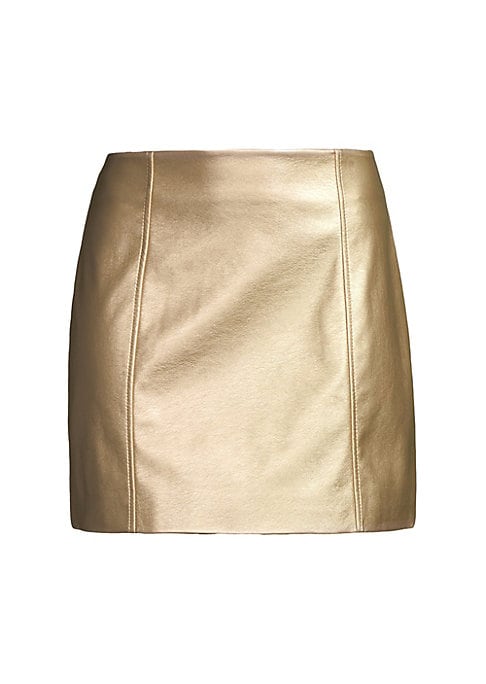 Metallic A-Line Skirt