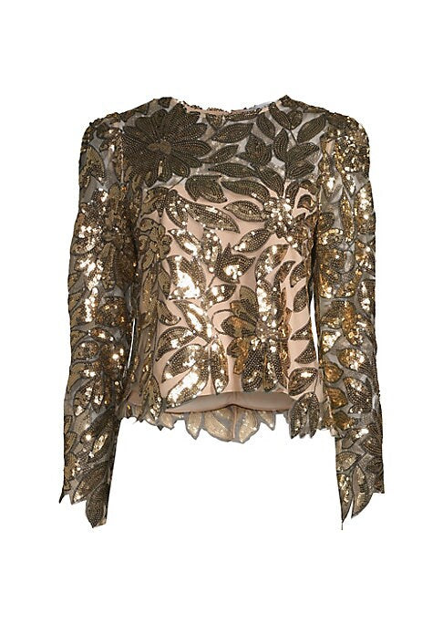 Shimmering Leaf Top