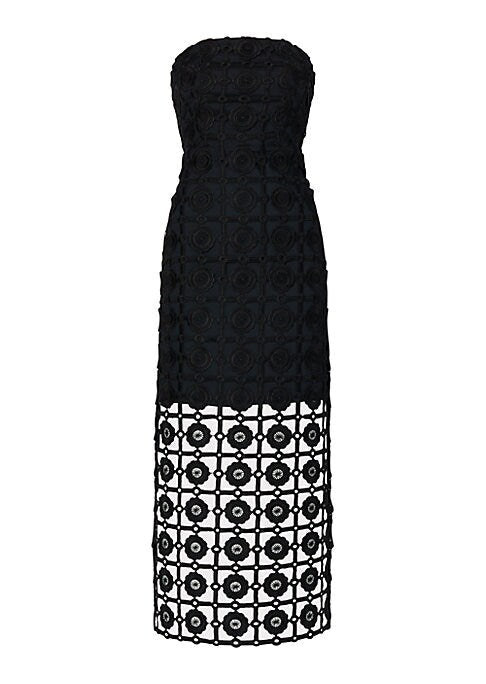 Lace Open Back Midi Dress