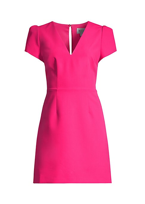 Vibrant V-Neck Mini Dress