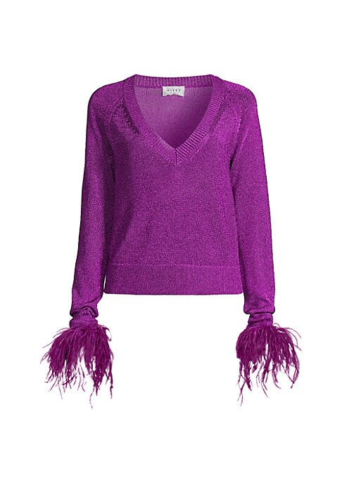 Feathered Shine Sweater