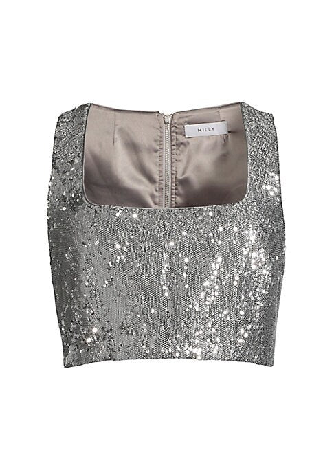 Sparkling Square Neck Top