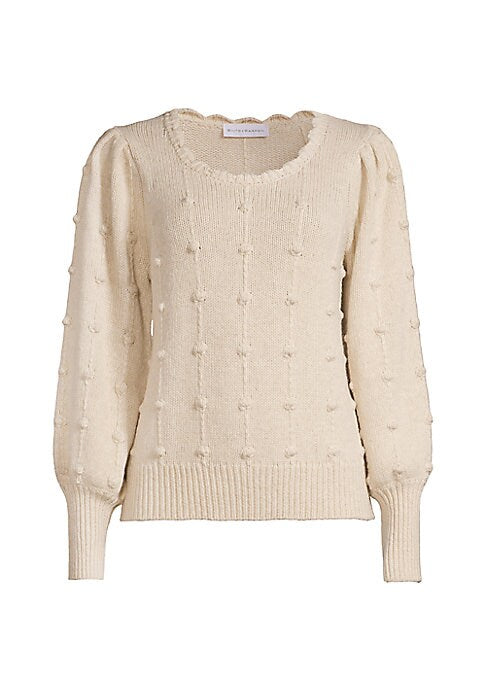 Dotted Scallop Sweater