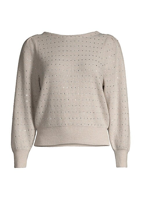 Glam V-Neck Cashmere Sweater