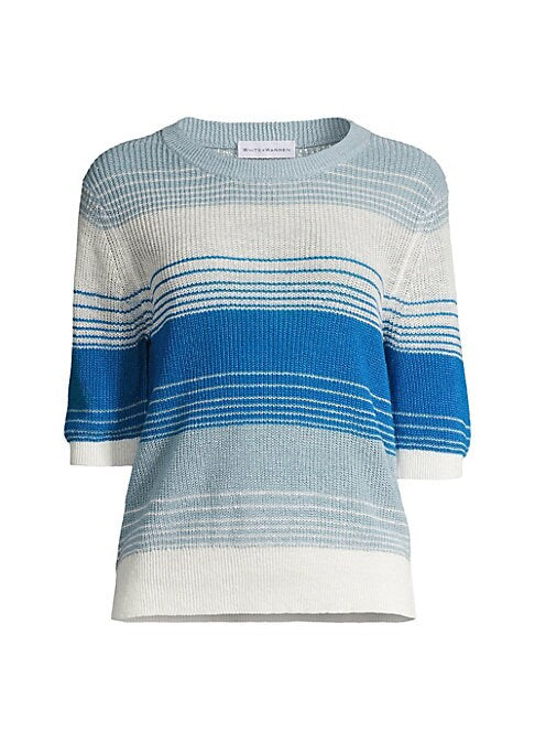 Luxe Linen Stripe Top