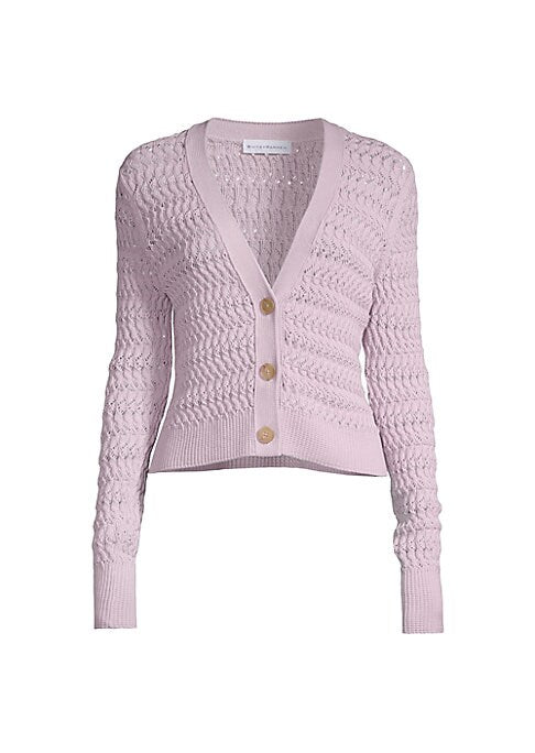 Textured V-Neck Cardigan