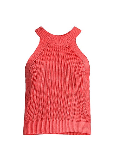 Airy Ribbed Halter Top