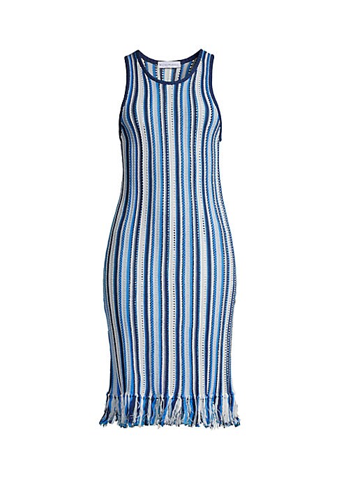 Fringe Crochet Midi Dress