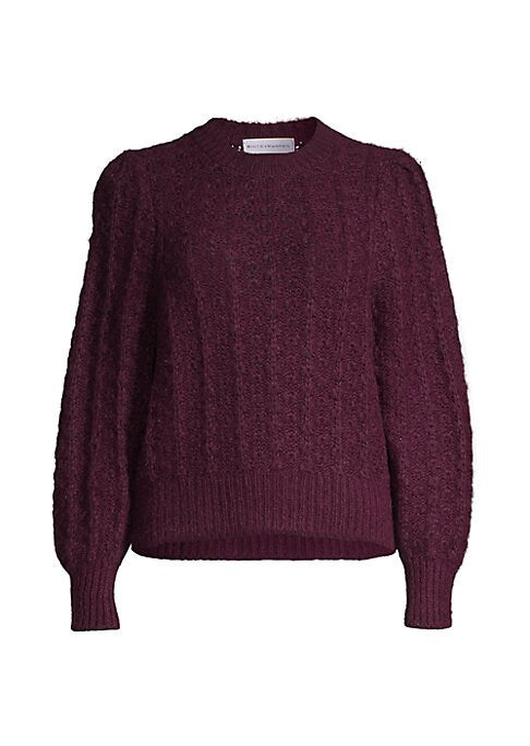 Puff Sleeve Alpaca Sweater