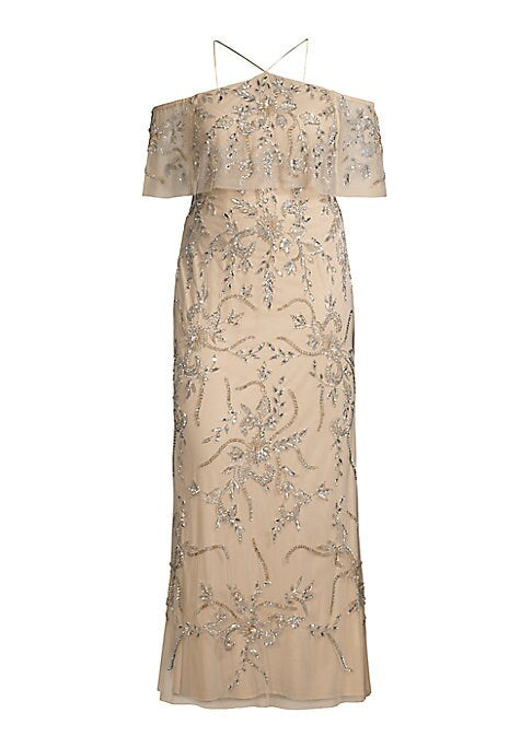 Beaded Elegance Gown