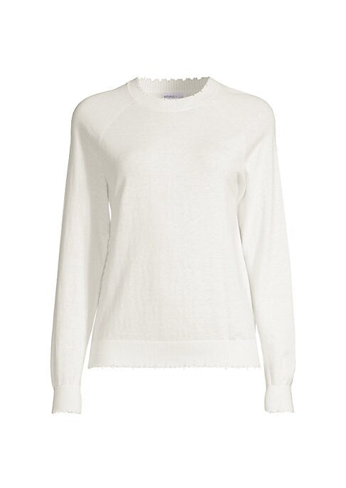 Chic Distressed Knit Sweatshirt