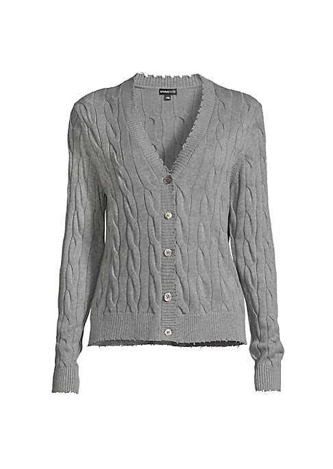 Distressed Knit Cardigan