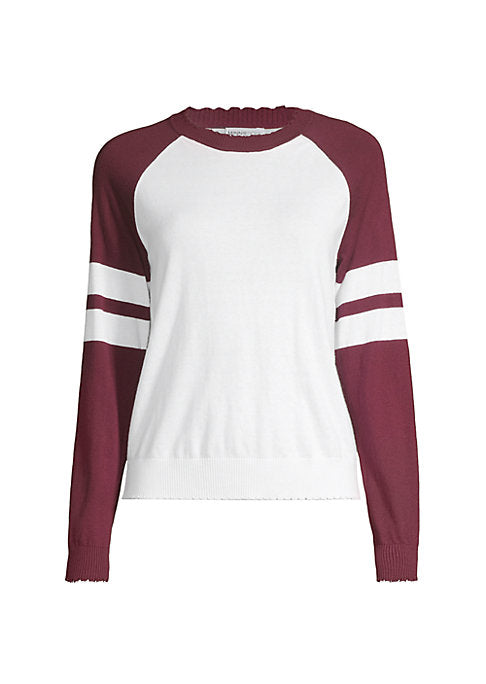 Colorblock Cashmere Blend Sweater