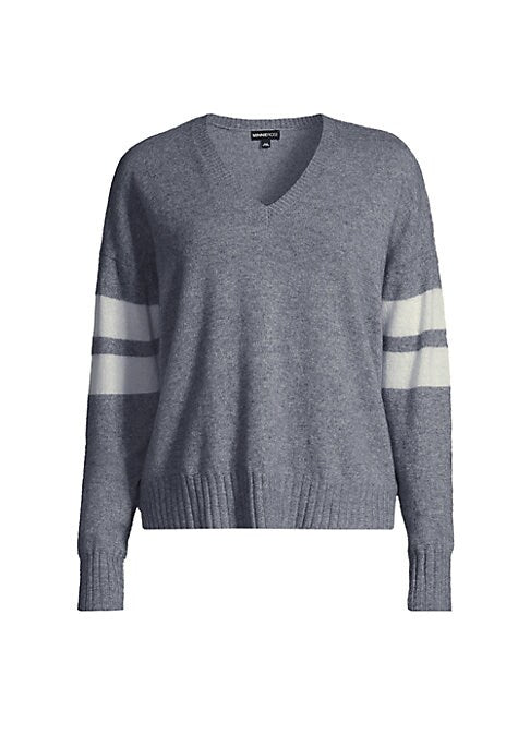 Chic Striped Cashmere Sweater