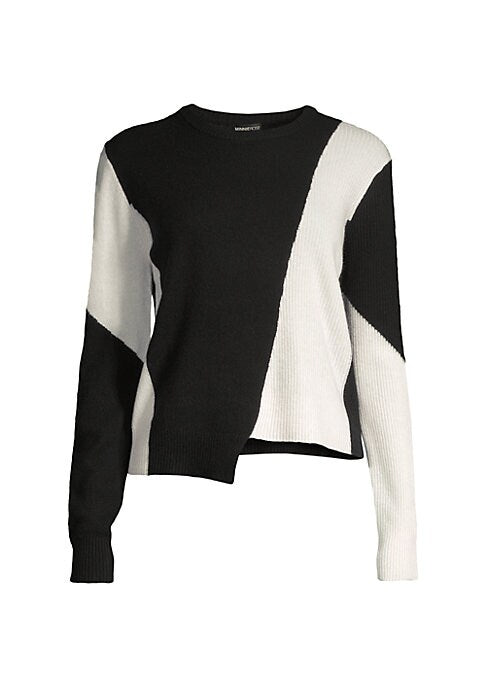 Chic Colorblock Cashmere Sweater