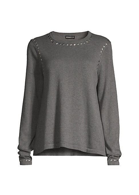 Studded Cashmere Knit Sweater