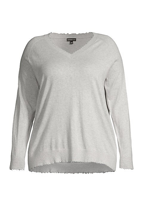 Plunge Cashmere Blend Sweater