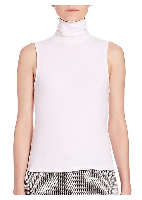 Chic Sleeveless Turtleneck Top