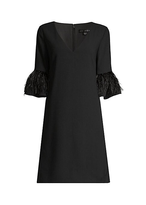 Feathered Swing Minidress