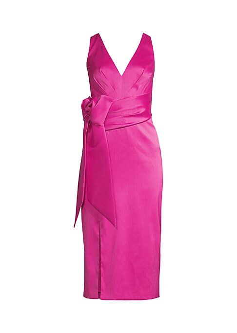 Elegant Bow Midi Dress