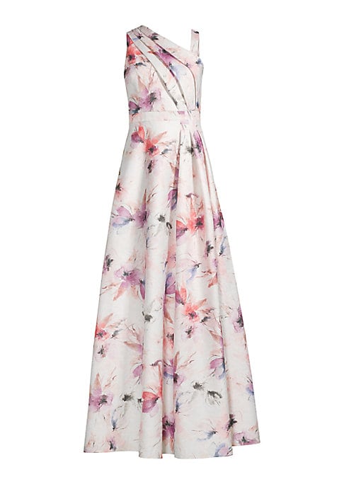 Elegant Floral Evening Gown