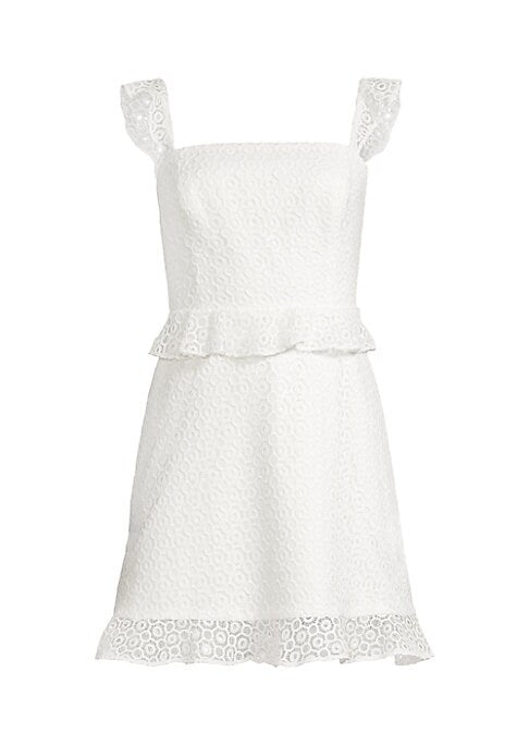 Ruffled Lace Flutter Dress