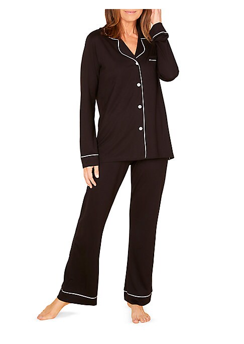 Chic Piping Pajama Set