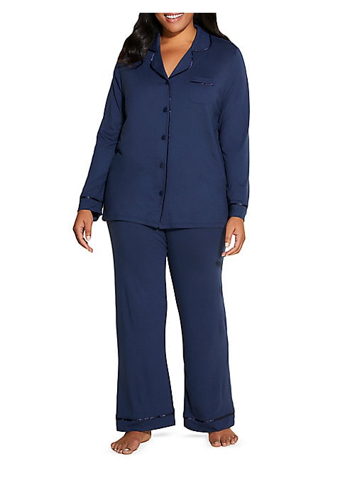Cozy Contrast Pajama Set