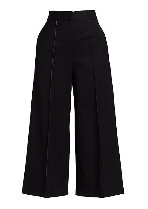 Elegant Wool Panel Culottes