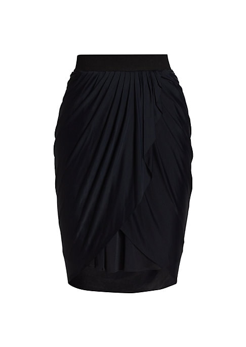 Draped Fabric Mini Skirt