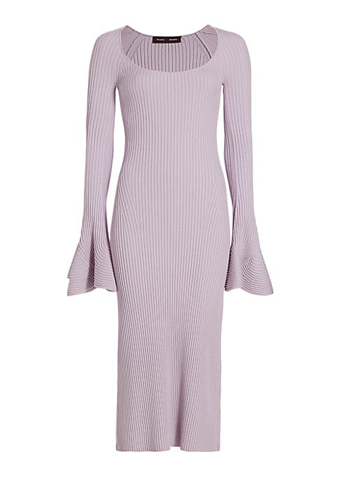 Flare Cuff Midi Dress