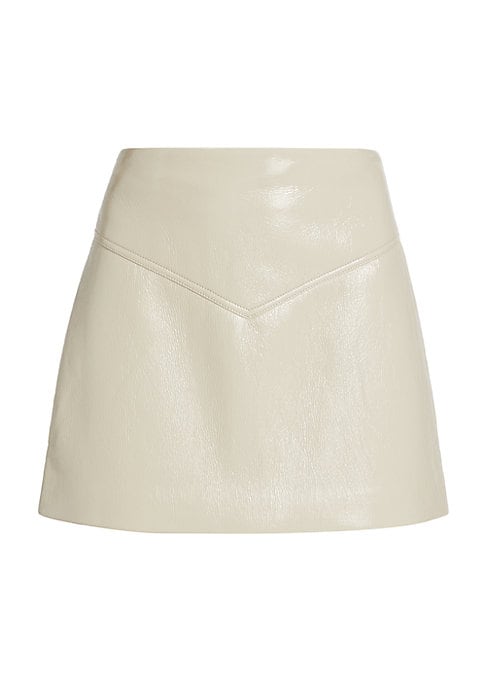 Vinyl A-Line Skirt