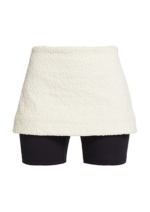 Playful Textured Miniskirt