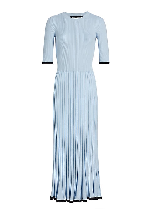 Silk-Blend A-Line Dress